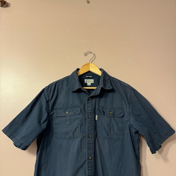 Carhartt Foreman Relaxed Fit Short Sleeve Solid Work Shirt Men Size L - Picture 3 of 10